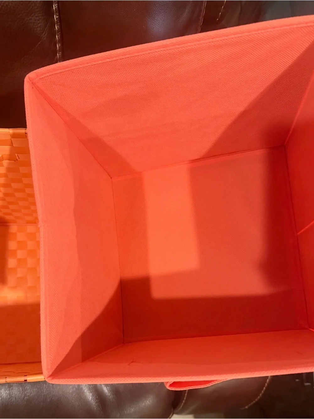 Orange and Coral Storage Bins - Home Accents Set!